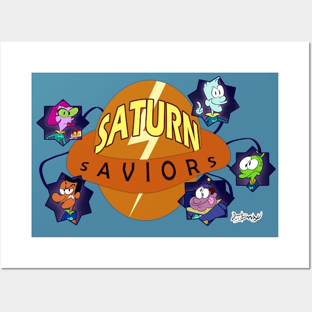 Saturn Saviors Wall Art by D.J. Berry